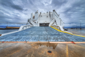 Cargo shipping ferry