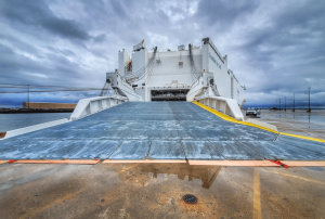 Cargo shipping ferry