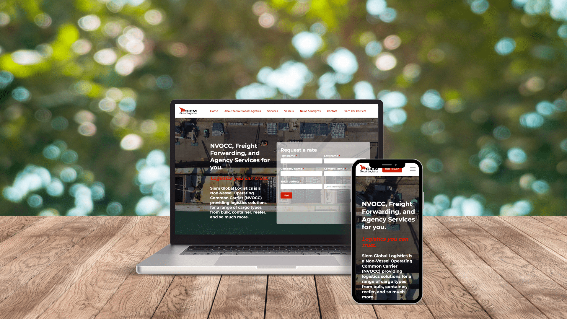 Developing a new website for Siem Global Logistics