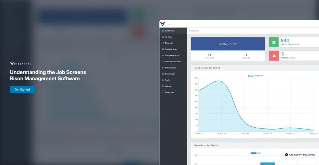 Understanding the Job Screens in the Bison Management Software